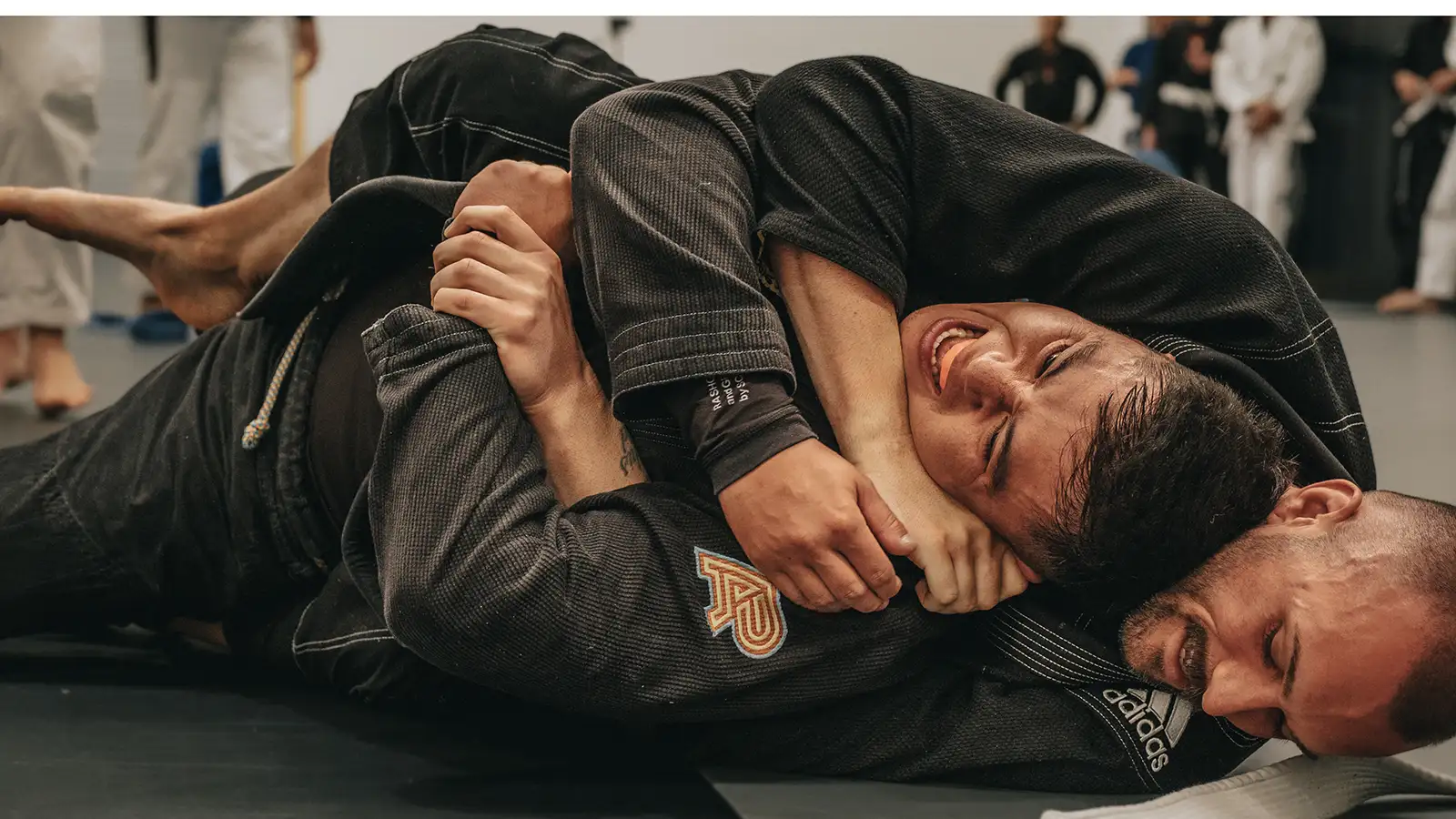 New student being welcomed into a martial arts class at Nakama BJJ Melbourne