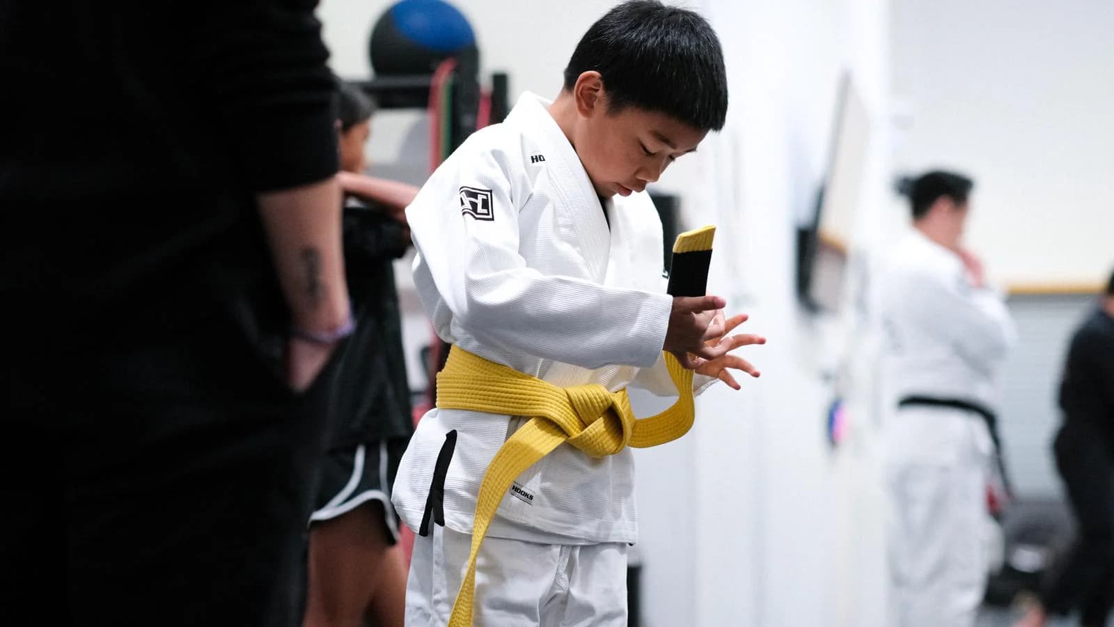 Children practising Brazilian Jiu Jitsu at a kids martial arts class in Melbourne